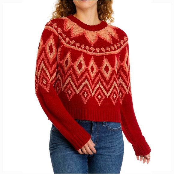 🆕True Craft Crew Neck Intarsia Sweater - Size Small - NWT - Picture 8 of 10